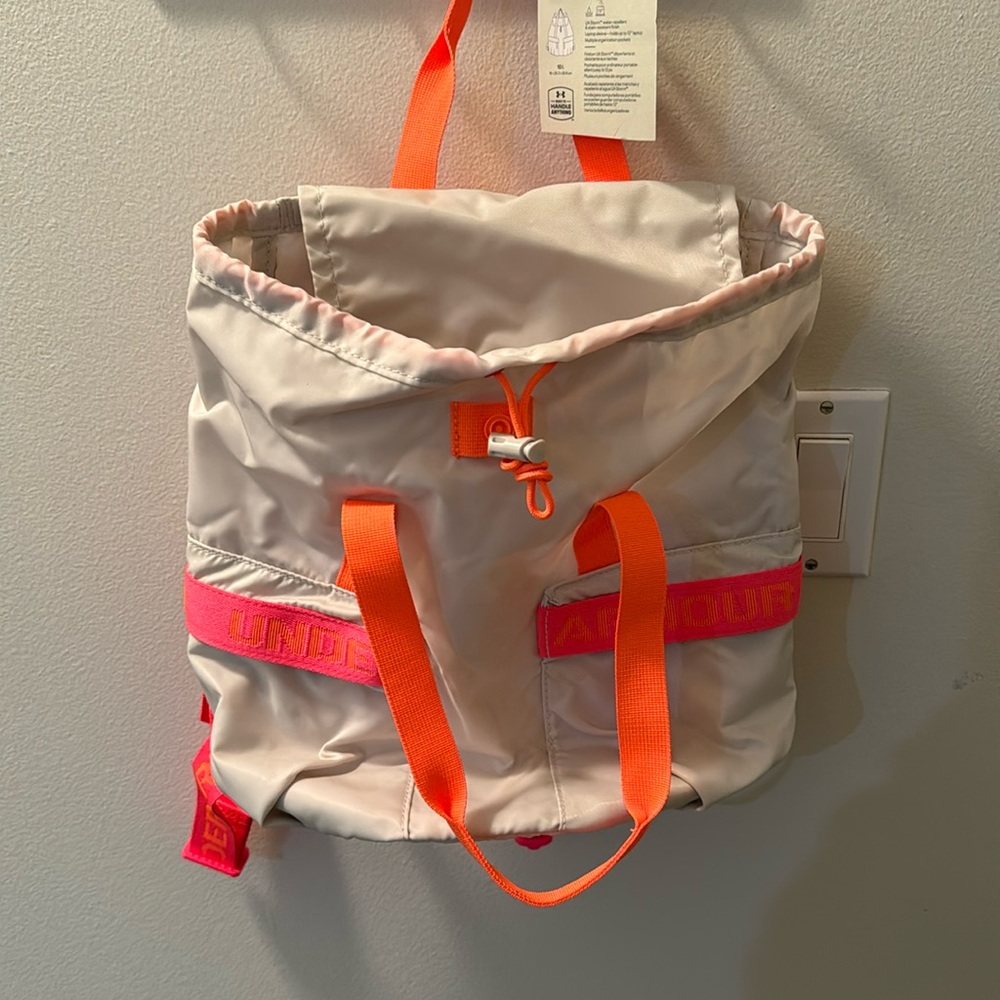 Underarmour water repellent and stain resistant backpack